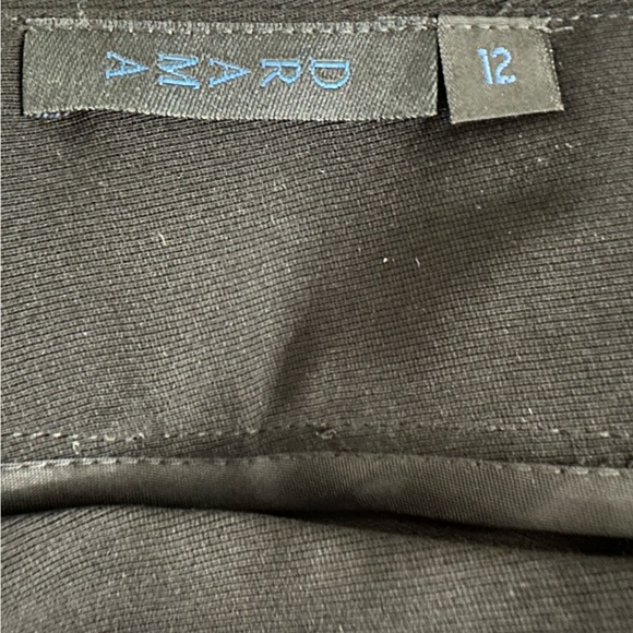 Drama Black Crepe Gored Flip Fun Party Event Skirt size 12 - Picture 15 of 15